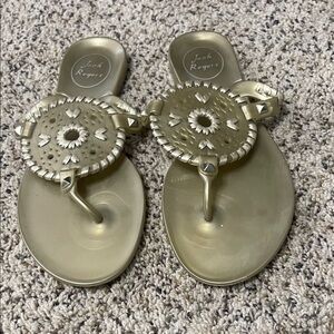 Jack Rogers Metallic Gold Sandals